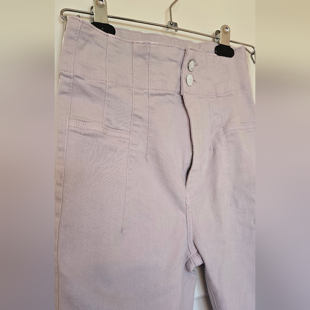 Free People Light Purple Flare Jeans - Picture 2 of 7